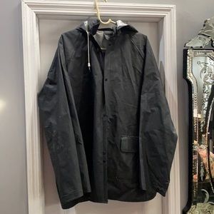 Black rain jacket size 2XL